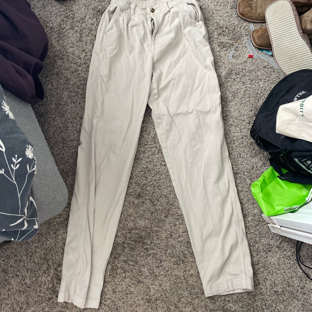 american eagle x long tan pants